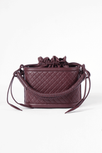 Basket Bucket, Burgundy