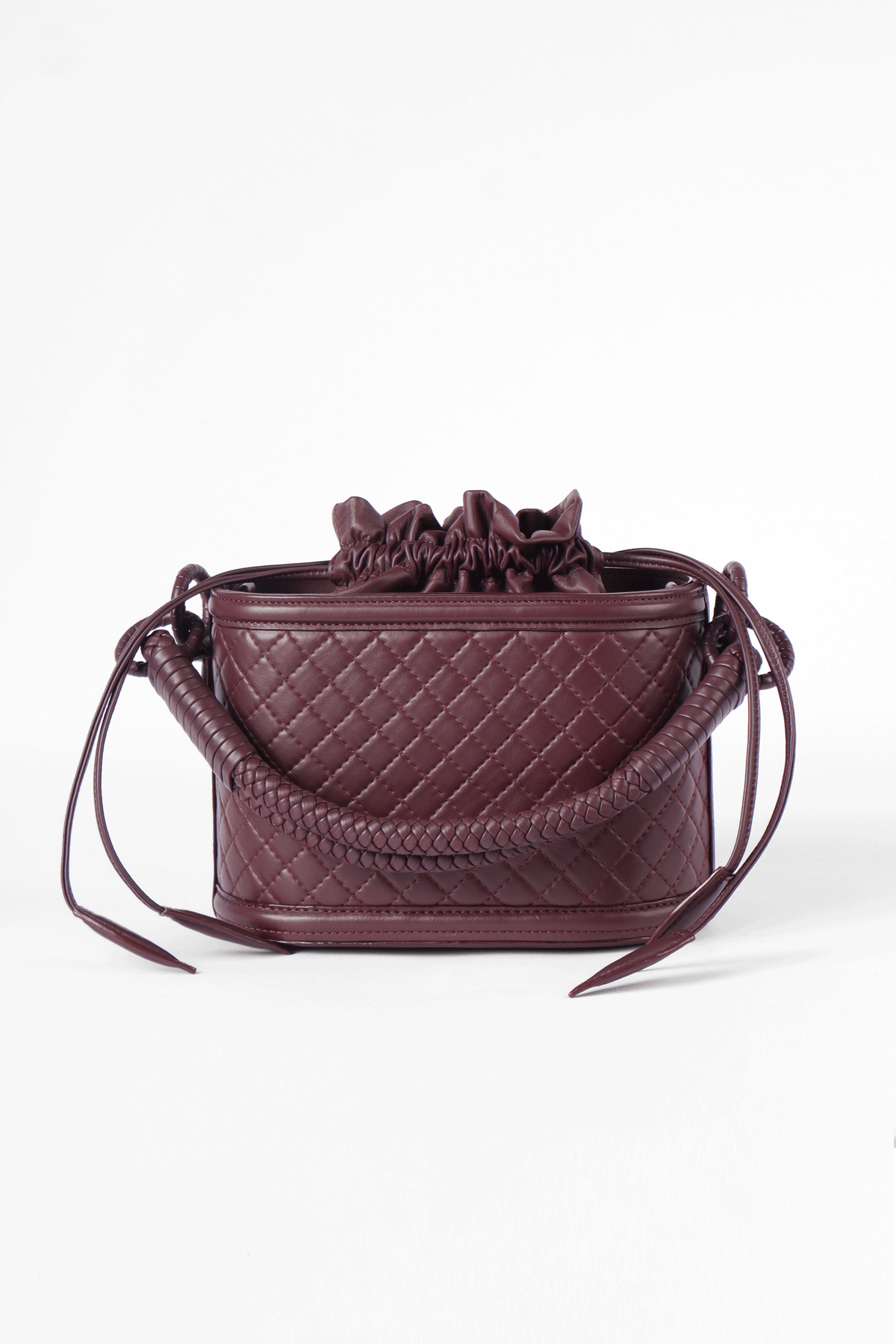 Basket Bucket, Burgundy