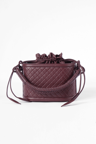 Basket Bucket, Burgundy