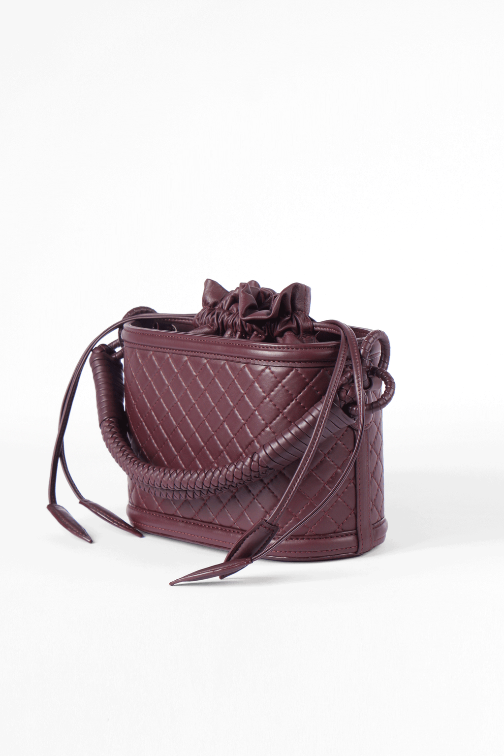 Basket Bucket, Burgundy