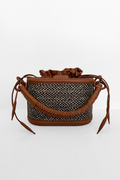 Caña Basket Bucket, Marbled Brown
