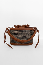 Caña Basket Bucket, Marbled Brown