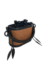 Iraca Basket Bucket, Chocolate