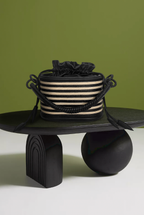 Caña Basket Bucket Bag, Stripes.