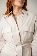 BH CAMISA POPELINA CINTURON 8539 - Kliquea