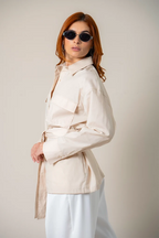 BH CAMISA POPELINA CINTURON 8539 - Kliquea