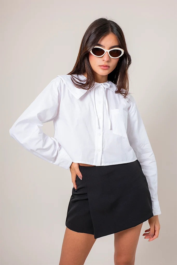 BH CAMISA POPELINA MAXI CUELLO 8536 E-F.