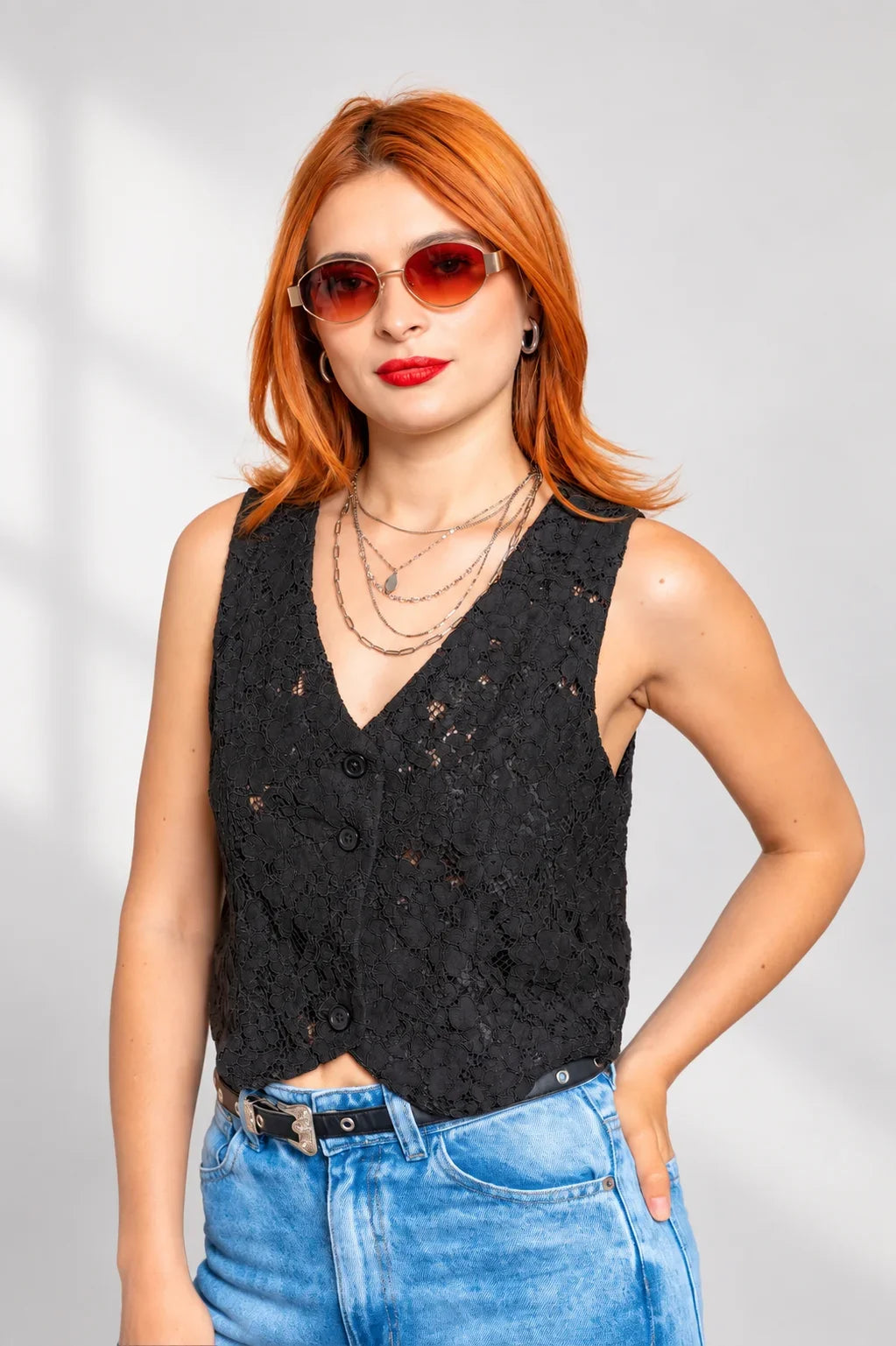 Chaleco, color/material encaje, marca Free Spirit – vista 5