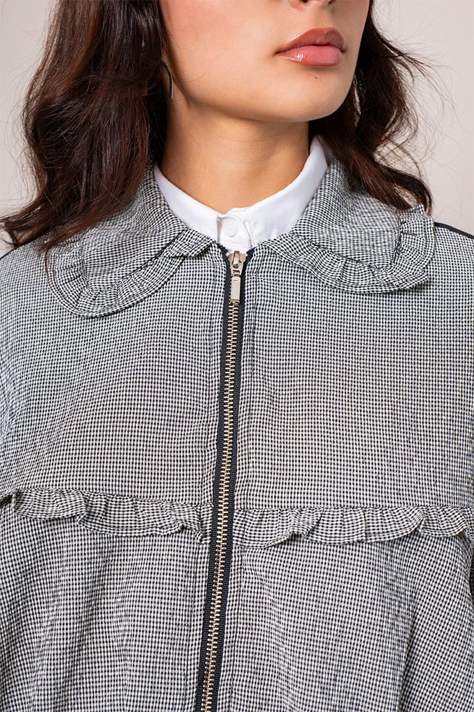 CHAQUETA BOMBER CUADROS E-F 8448 - Kliquea