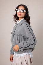CHAQUETA BOMBER CUADROS E-F 8448 - Kliquea