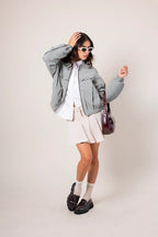 CHAQUETA BOMBER CUADROS E-F 8448 - Kliquea