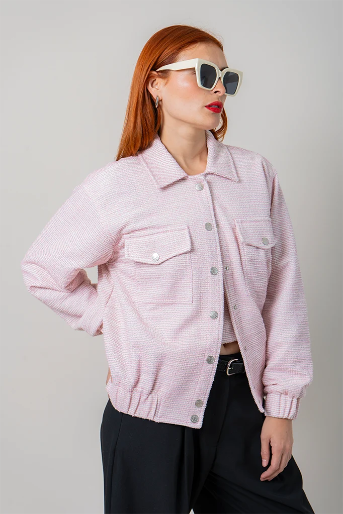 BH CHAQUETA BOMBER TWEED 8492 - Kliquea