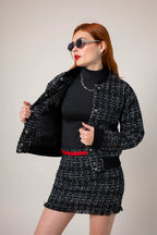 CHAQUETA BOMBER TWEED E-F 8133 - Kliquea