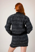 CHAQUETA BOMBER TWEED E-F 8133 - Kliquea