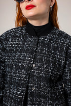 CHAQUETA BOMBER TWEED E-F 8133 - Kliquea