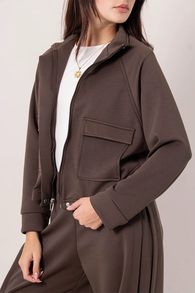 CHAQUETA CUELLO ALTO SOFT B-F 8254.