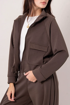 CHAQUETA CUELLO ALTO SOFT B-F 8254.