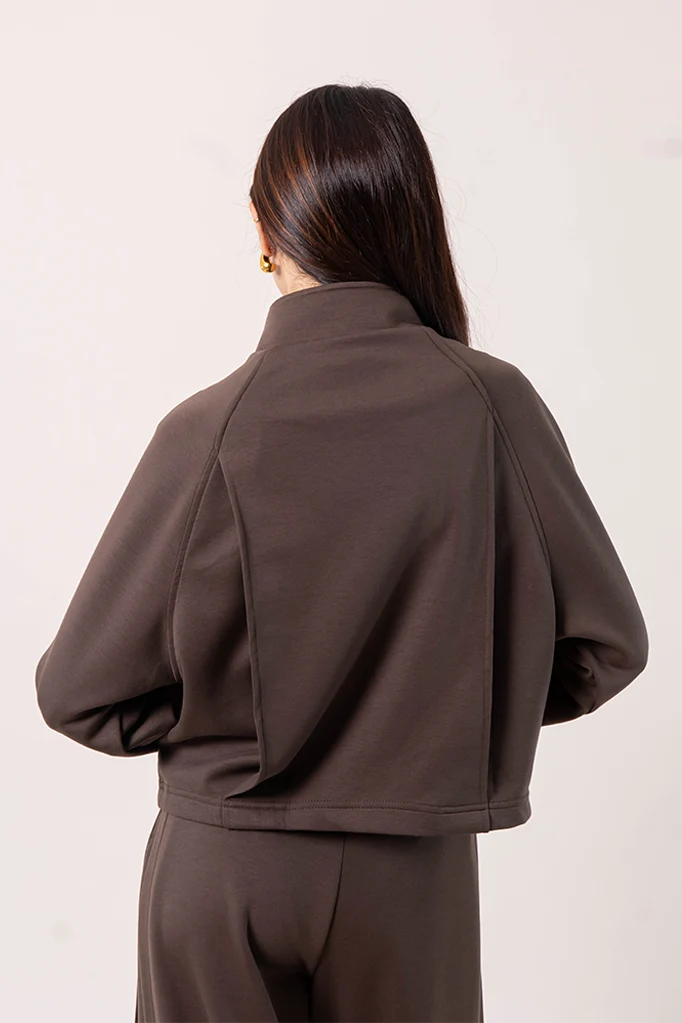 CHAQUETA CUELLO ALTO SOFT B-F 8254.