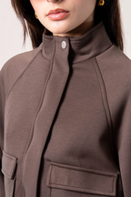 CHAQUETA CUELLO ALTO SOFT B-F 8254.