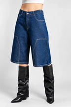Short, color/material denim, marca Free Spirit – vista 2