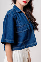 CAMISA CROPEED DENIM B-C 8310.
