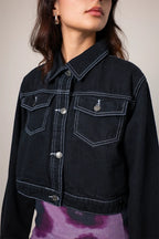 CHAQUETA DENIM CROPPED R-M 8362.