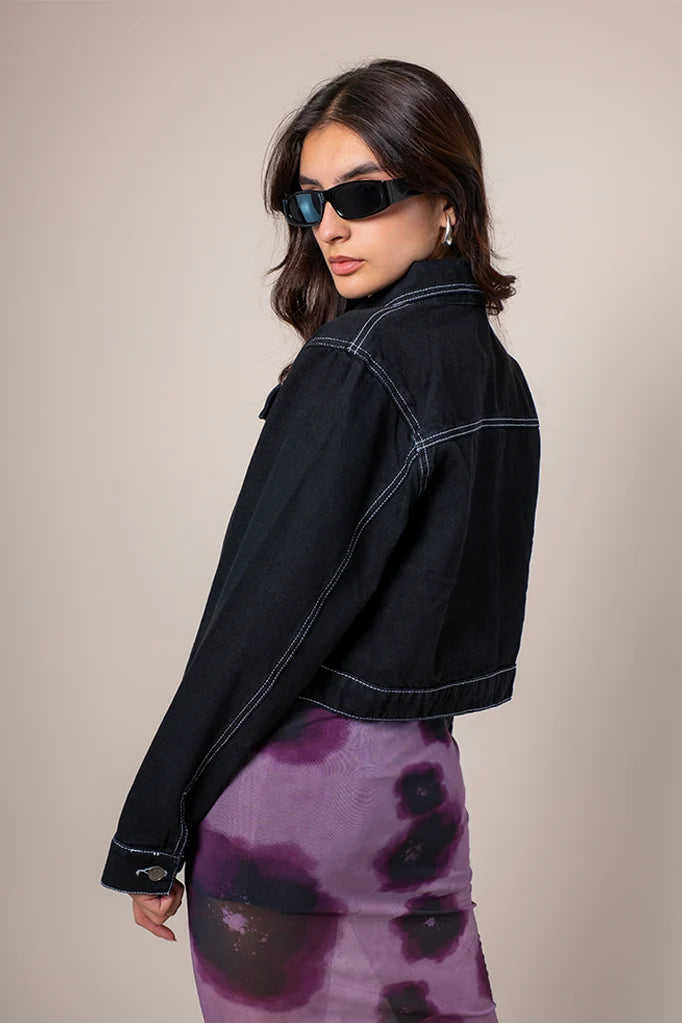 CHAQUETA DENIM CROPPED R-M 8362.