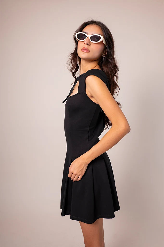 VESTIDO CORTO LAZO E-M 7228 - Kliquea
