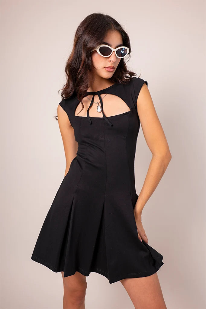 VESTIDO CORTO LAZO E-M 7228 - Kliquea