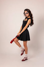 VESTIDO CORTO LAZO E-M 7228 - Kliquea
