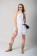 VESTIDO FLUIDO BORDADO G-C 8216.