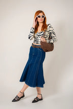 FALDA LARGA DENIM G-M 8300