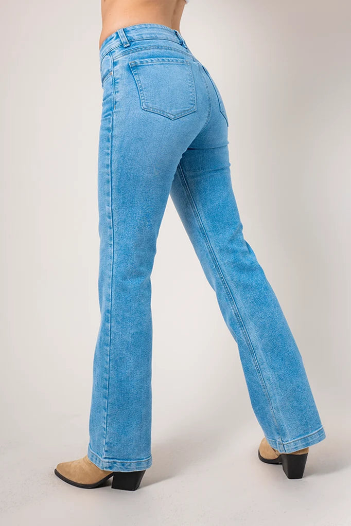 BHV JEANS FLARE MIDE RISE 8143 - Kliquea
