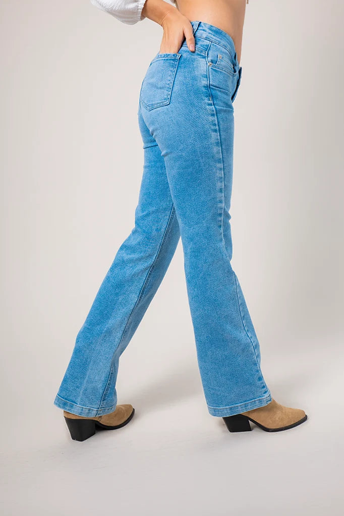 BHV JEANS FLARE MIDE RISE 8143 - Kliquea