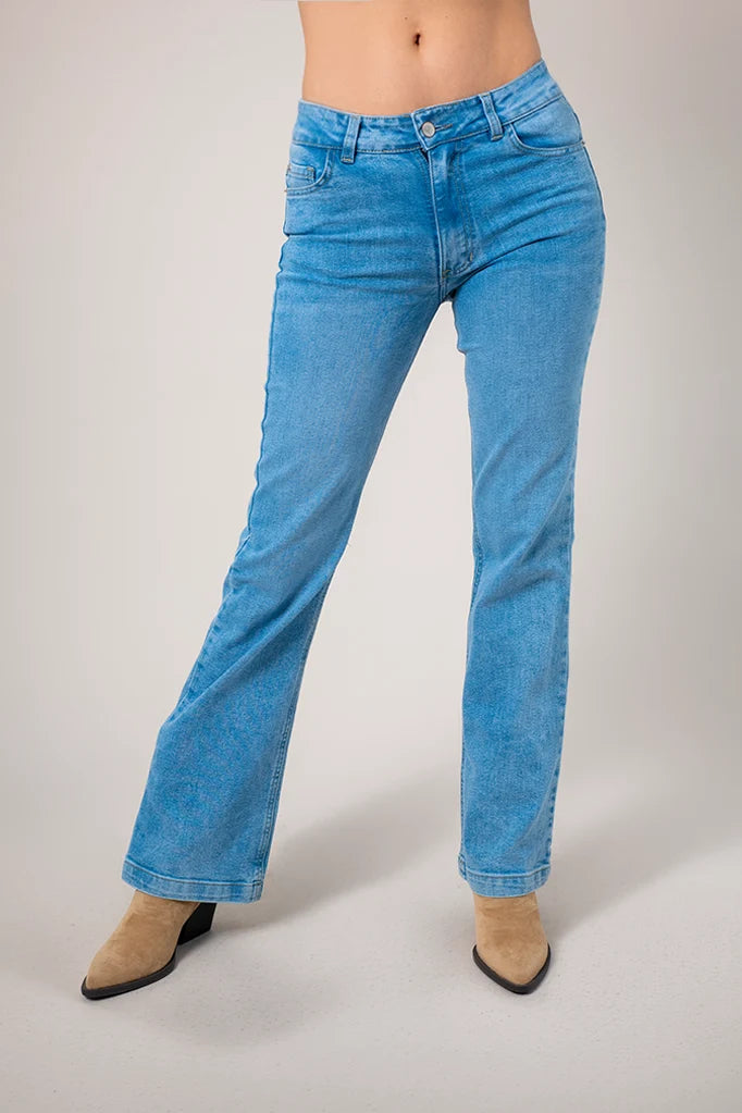BHV JEANS FLARE MIDE RISE 8143 - Kliquea