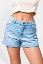 Short, color/material denim, marca Free Spirit – vista 2