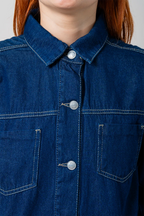 VESTIDO CORTO DENIM E-M 8311 - Kliquea