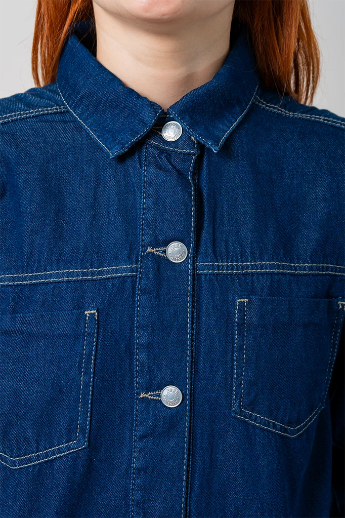 VESTIDO CORTO DENIM E-M 8311 - Kliquea