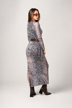 BH VESTIDO LARGO MESH SNAKE 8149 - Kliquea