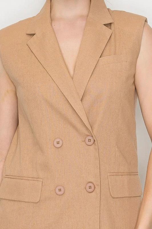 Chaqueta Blashe 4 Botones Lisa Para Damas by Blashe