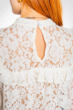 Blusa, color/material encaje, marca Free Spirit – vista 3