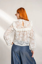 Blusa, color/material encaje, marca Free Spirit – vista 4