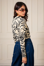 BLUSA LACE UP TEXTURA G-F 8693.