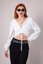 BLUSA PLISADA B-M 9083.