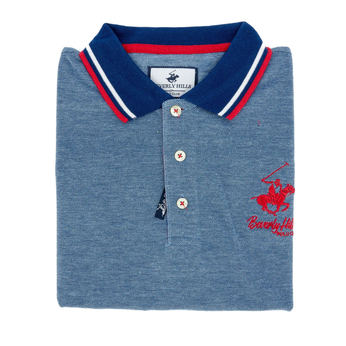 Poloshirt Beverly Hills Mangas Cortas Liso P/ Caballeros by Beverly Hills