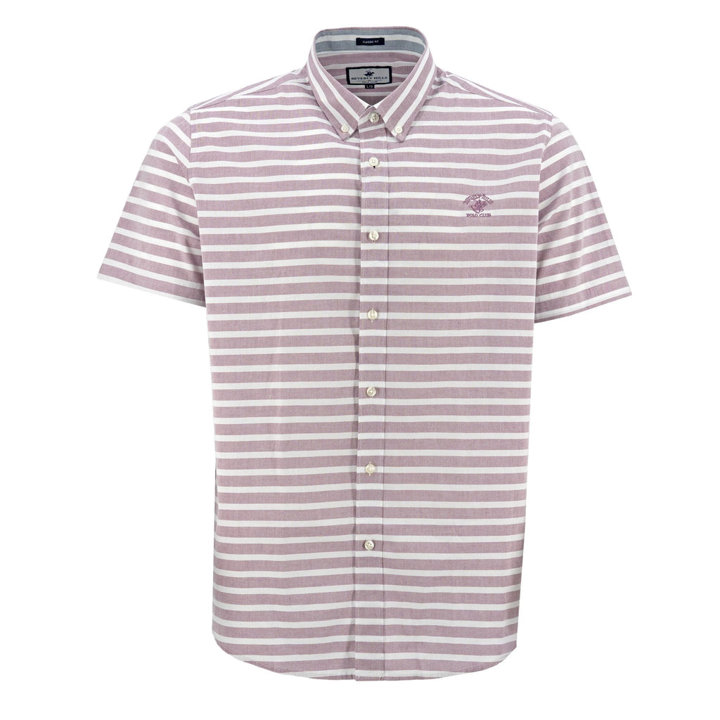 Camisa Beverly Hills Mangas Cortas Rayas Para Caballeros by Beverly Hills