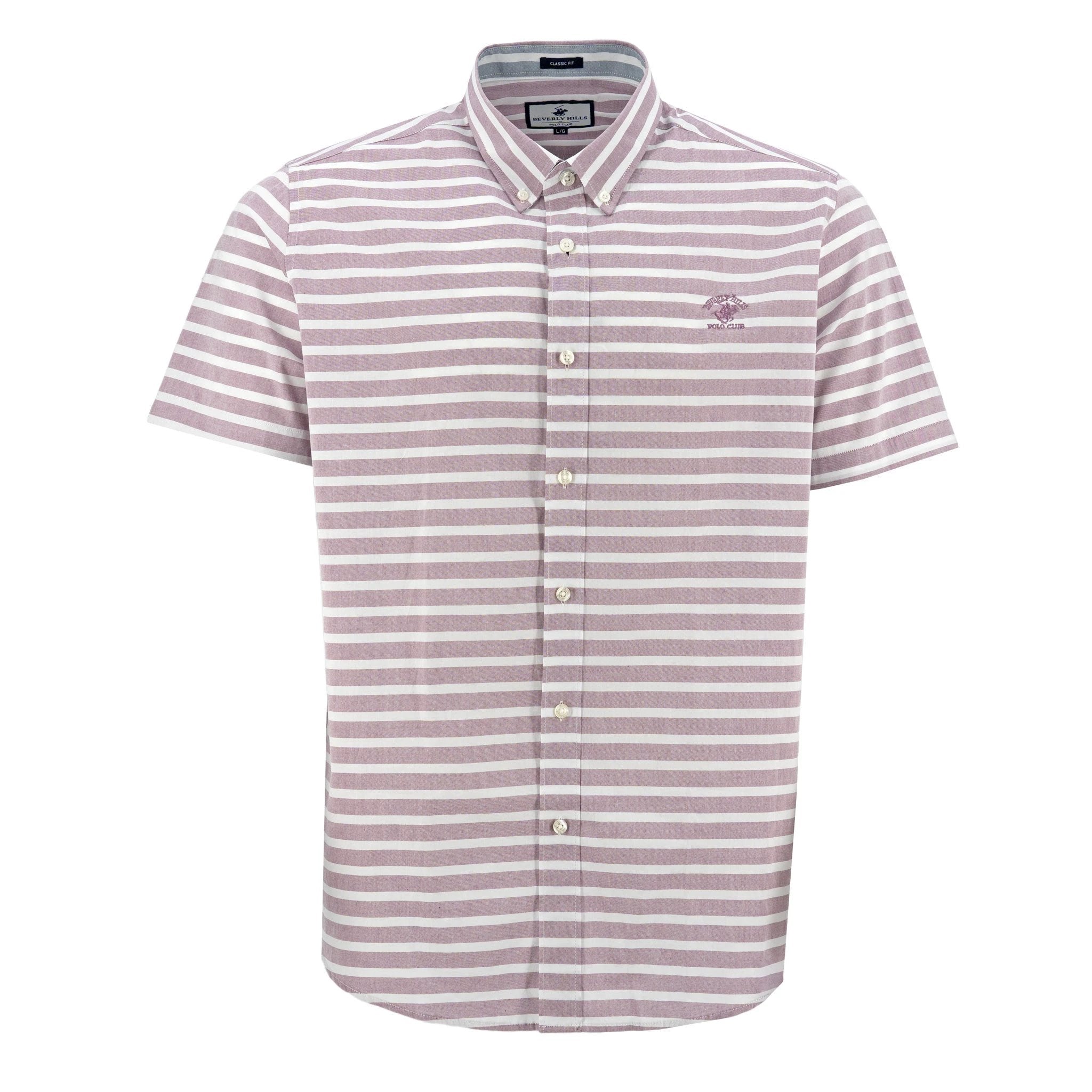 Camisa Beverly Hills Mangas Cortas Rayas Para Caballeros by Beverly Hills