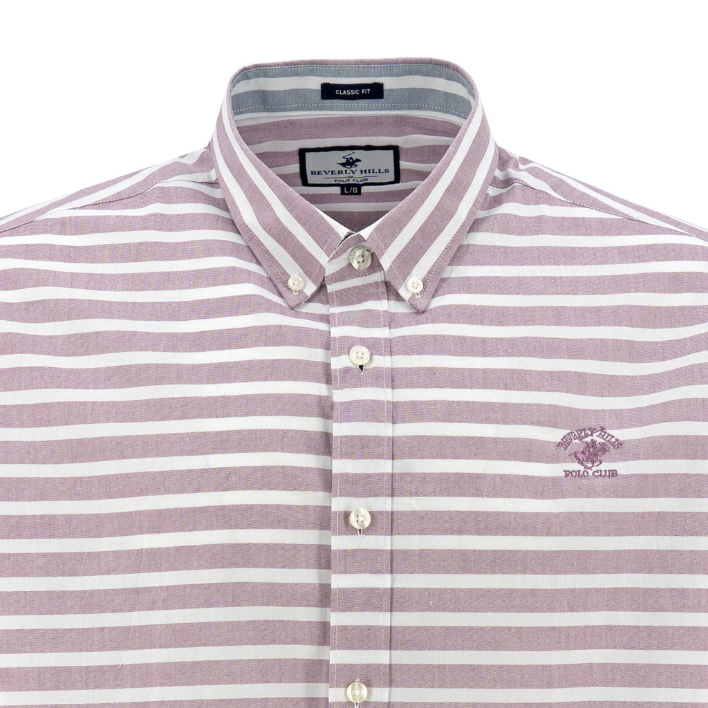 Camisa Beverly Hills Mangas Cortas Rayas Para Caballeros by Beverly Hills