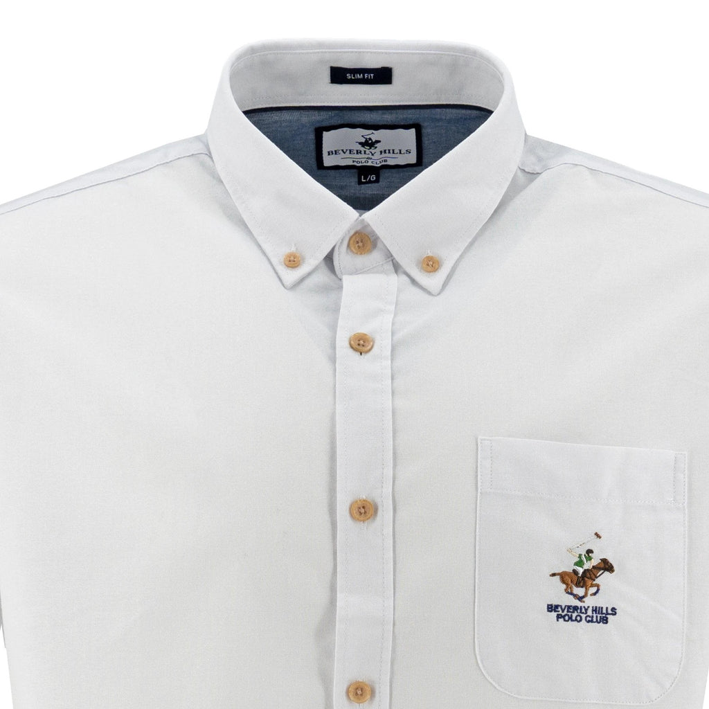 Camisa Beverly Hills Mangas Cortas Lisa Para Caballeros by Beverly Hills