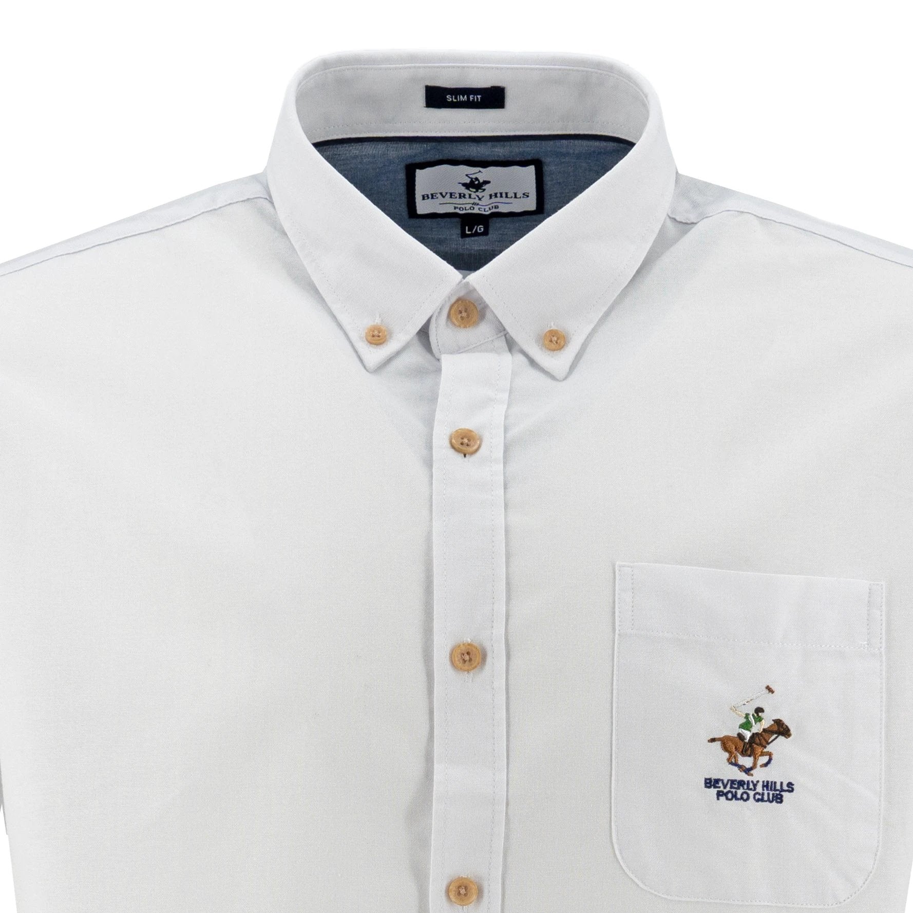 Camisa Beverly Hills Mangas Cortas Lisa Para Caballeros by Beverly Hills